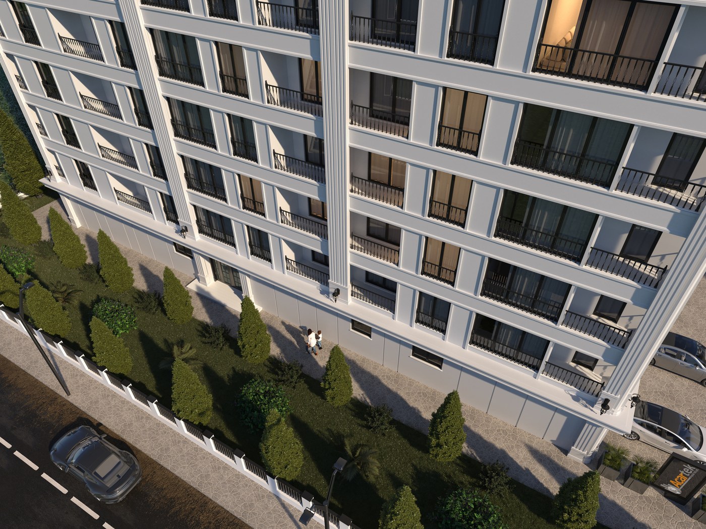 Cadde Park Peyzaj Görünüm